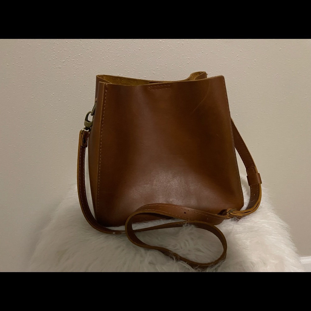 Portland Leather Goods crossbody bag, honey color